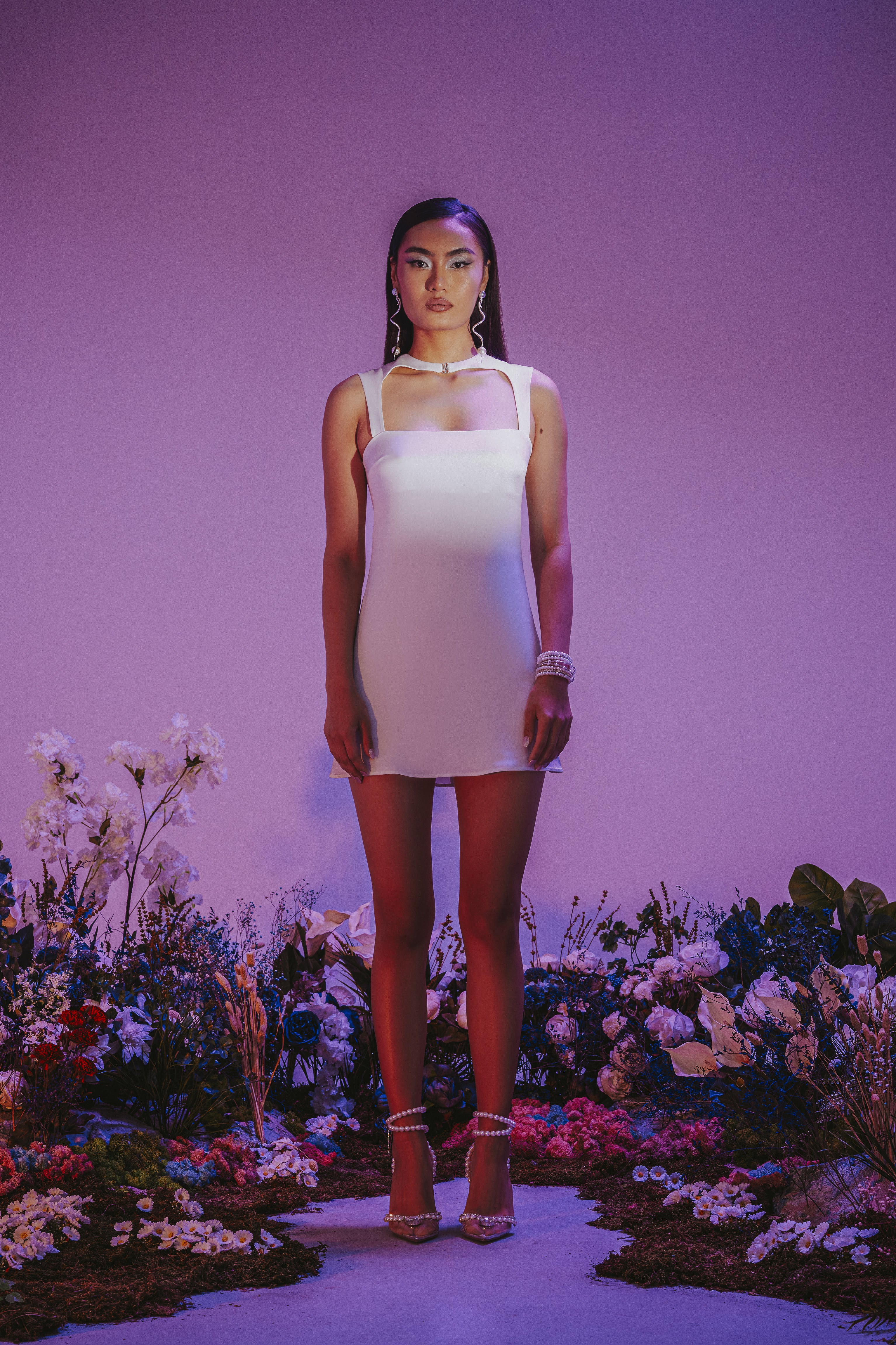 White Mini Cocktail Dress