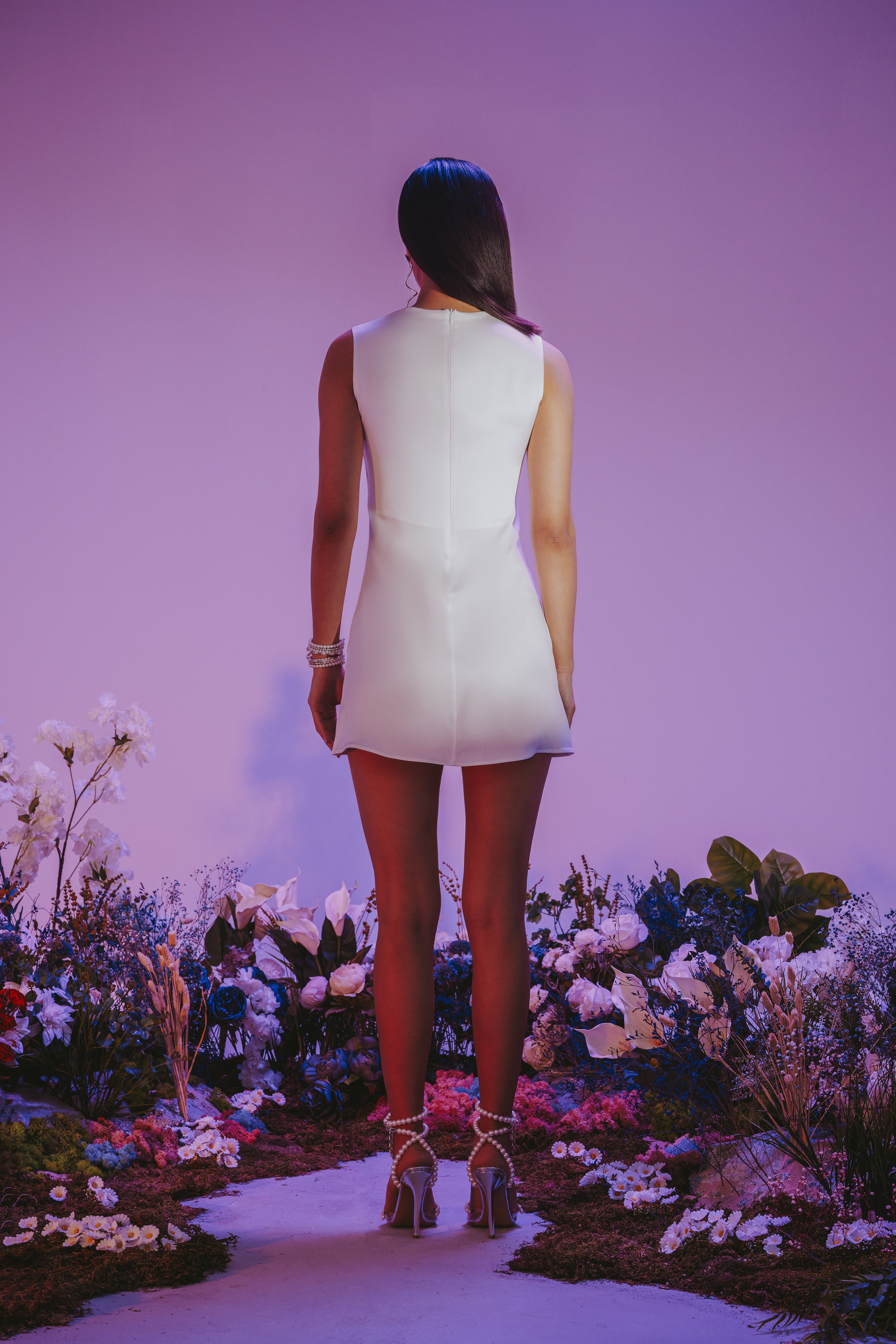 White Mini Cocktail Dress