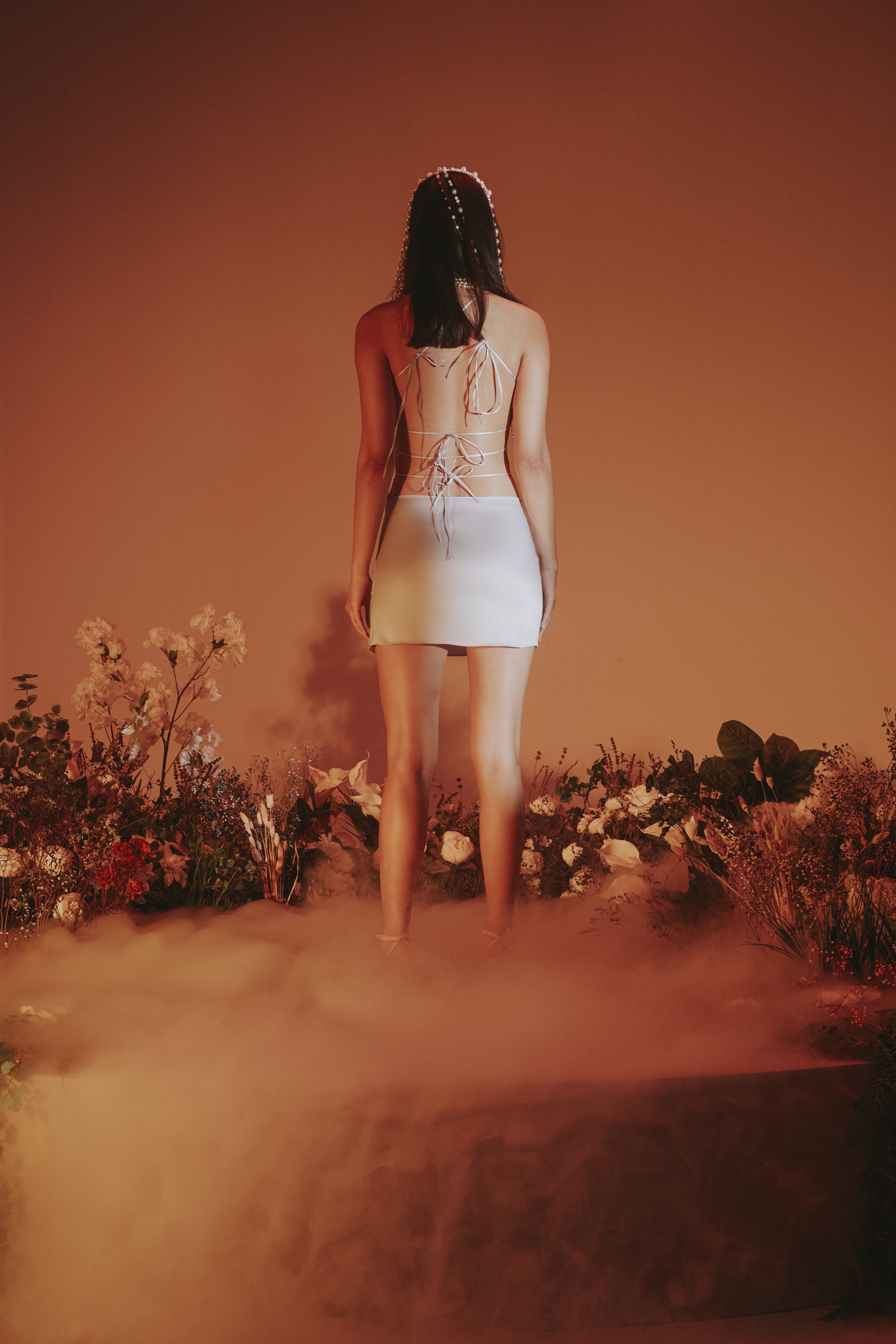 Lilac Mini Silk Dress