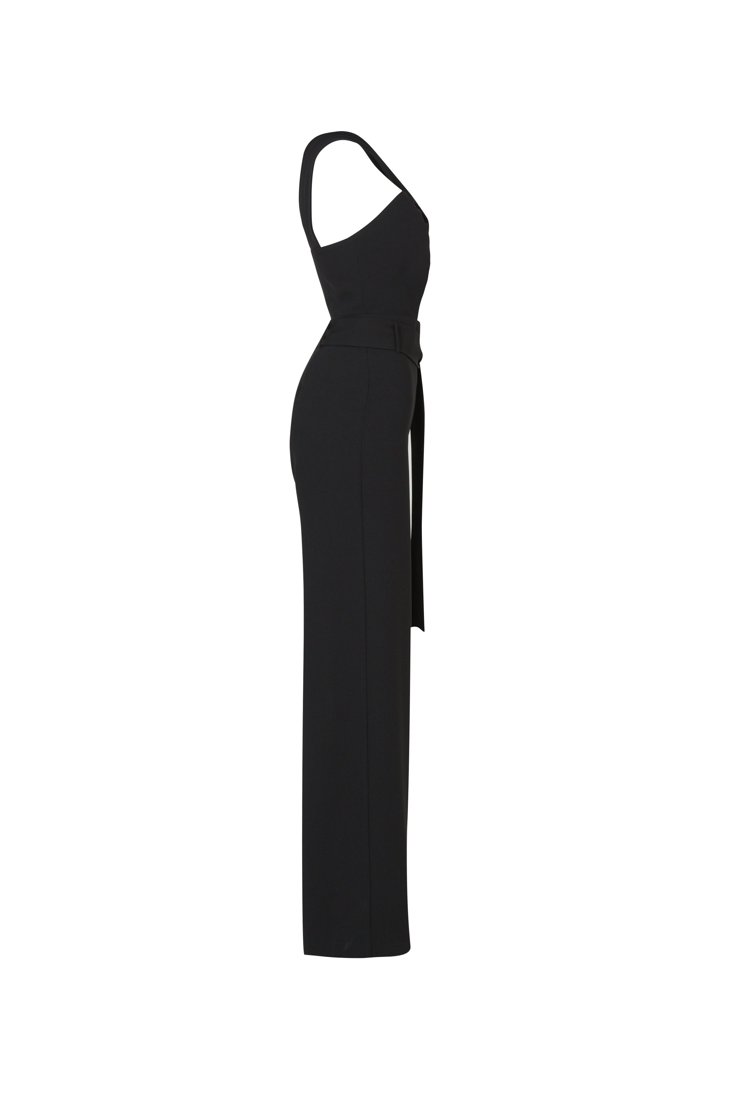 High Waist Black Jumpsuit