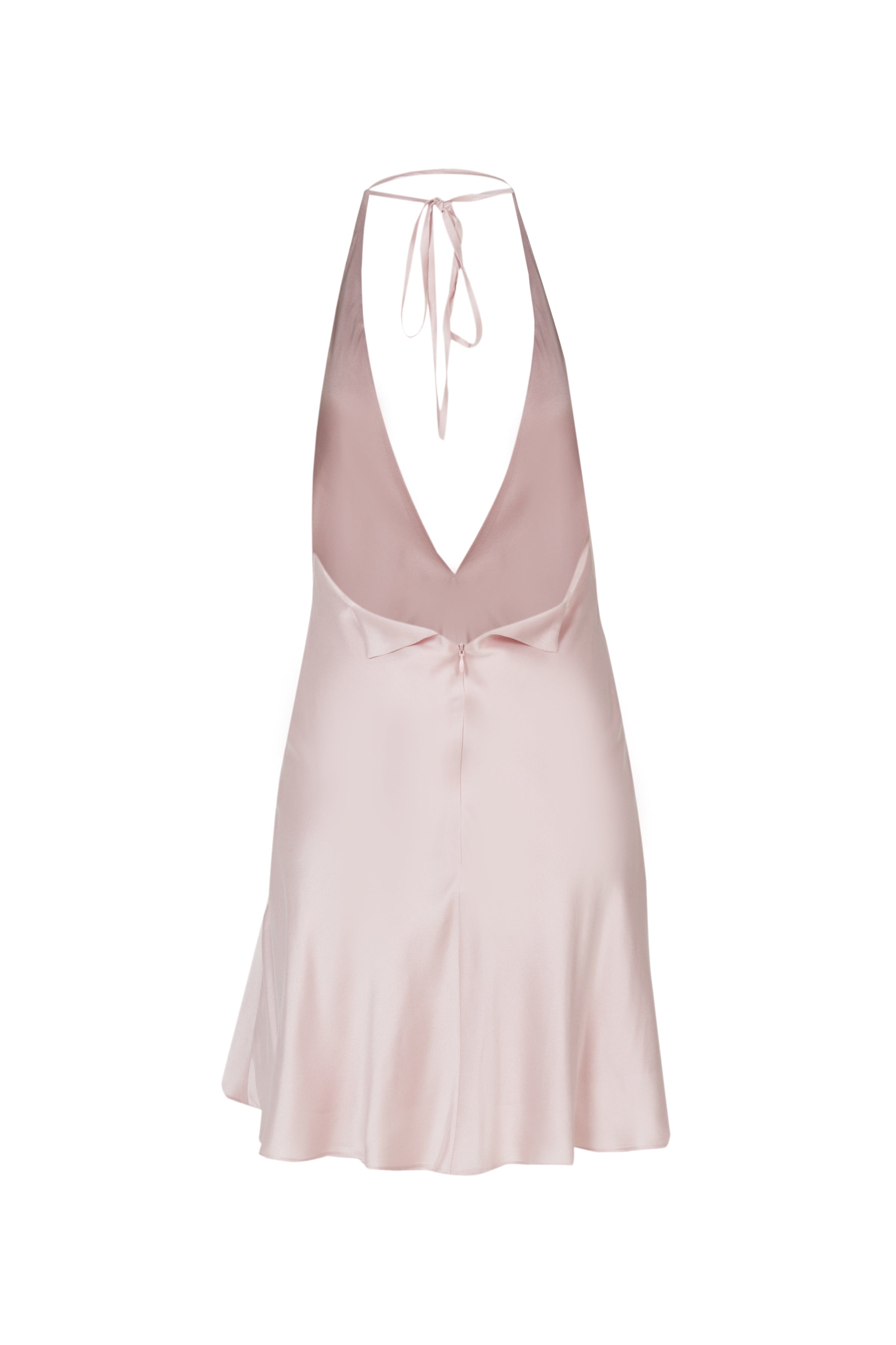 Mini Pink Silk Dress