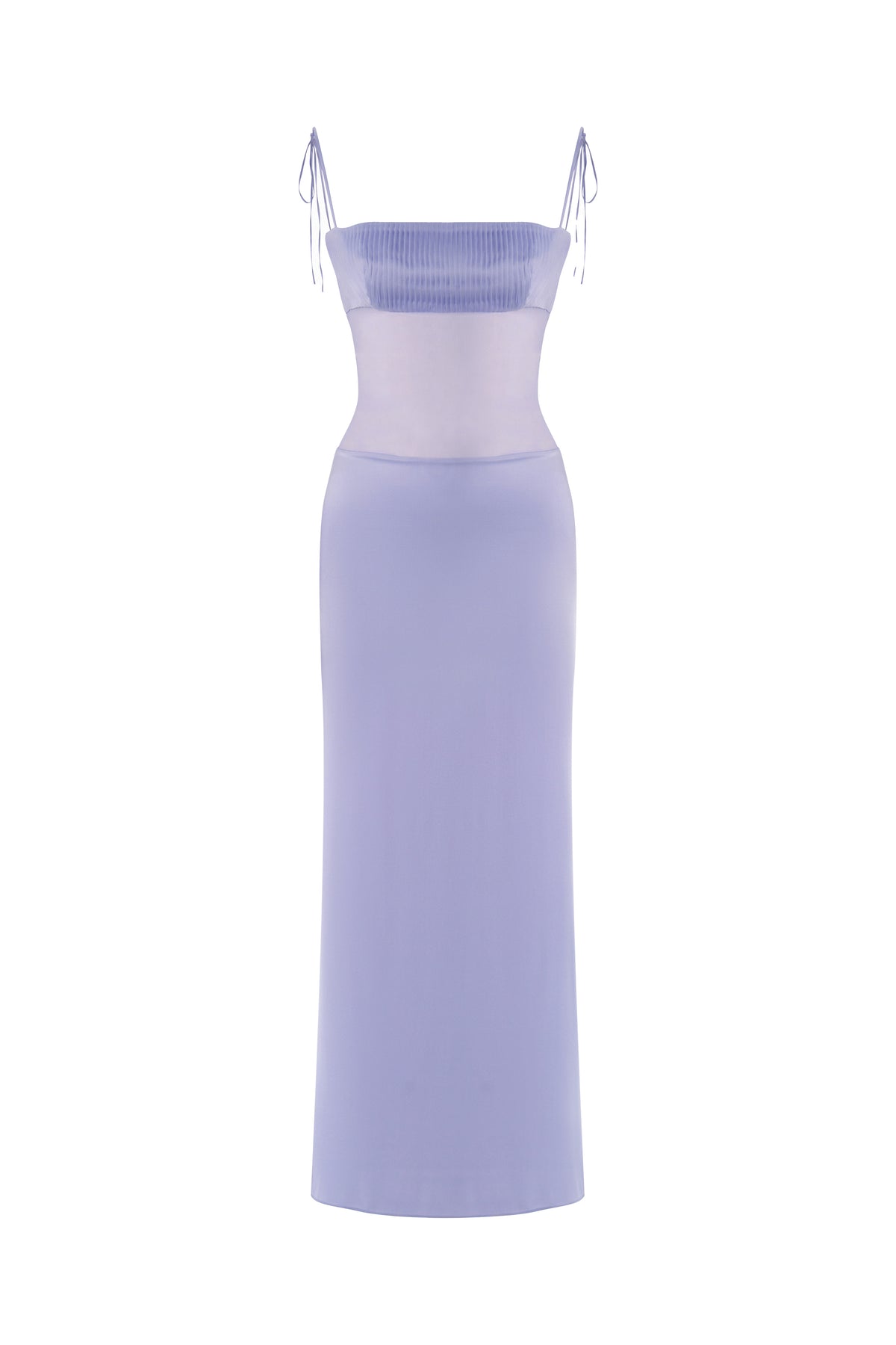 Lilac Maxi Silk Dress